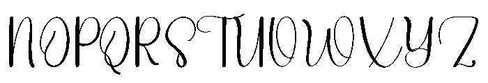 Buterfly Painting Font UPPERCASE