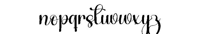 Buterfly Painting Font LOWERCASE