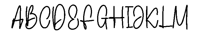 Buthany Font UPPERCASE
