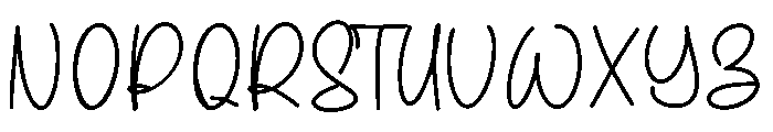 Buthany Font UPPERCASE