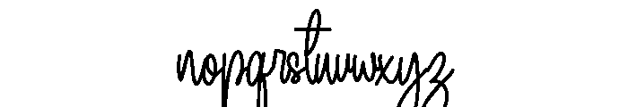 Buthany Font LOWERCASE