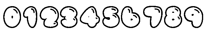 Butter Bun Soda Outline Shine Font OTHER CHARS