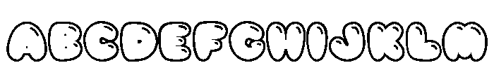 Butter Bun Soda Outline Shine FONT