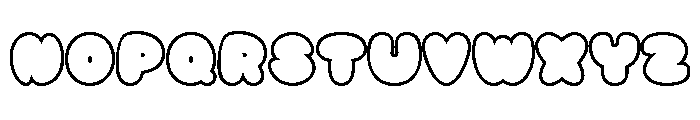 Butter Bun Soda Outline Font UPPERCASE