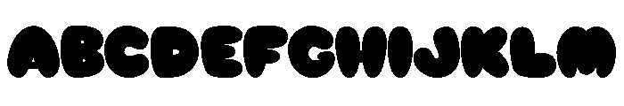 Butter Bun Soda Solid Font UPPERCASE