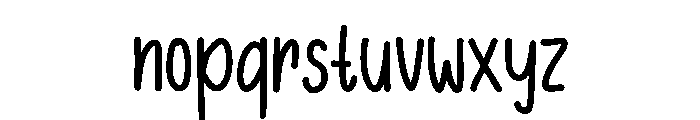 Butter Creamy Font LOWERCASE
