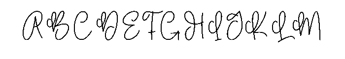 Butter Daisy Font UPPERCASE