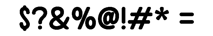 Butter Humble Regular Font OTHER CHARS