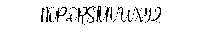 Butter Sigma Font UPPERCASE