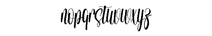 Butter Sigma Font LOWERCASE