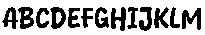 Butter Squishy Font UPPERCASE