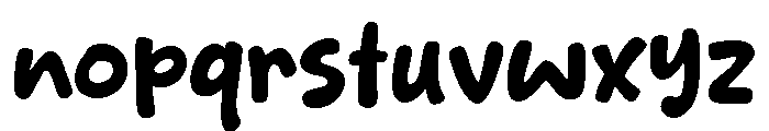 Butter Squishy Font LOWERCASE
