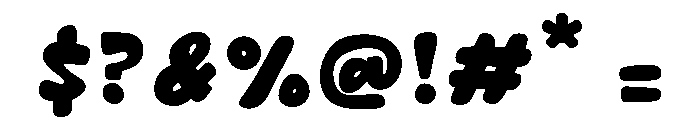 Butter Toast Regular Font OTHER CHARS