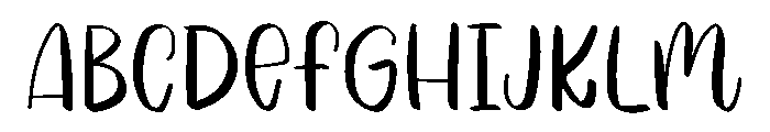Butter cookie Font UPPERCASE