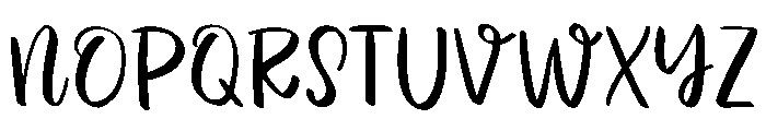 Butter cookie Font UPPERCASE