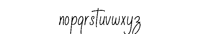 Buttercup Stories Font LOWERCASE