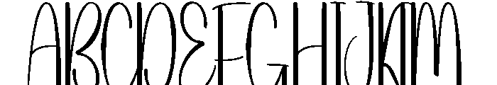 Butterday Font UPPERCASE