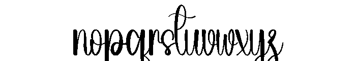 Butterday Font LOWERCASE