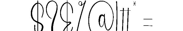 Butterdays Font OTHER CHARS