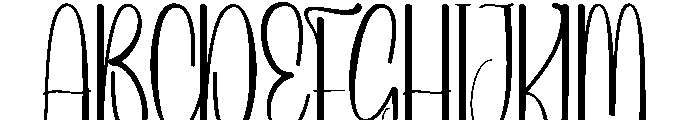 Butterdays Font UPPERCASE