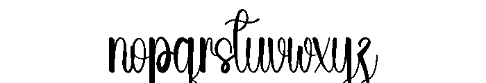 Butterdays Font LOWERCASE