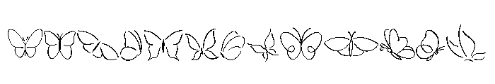 Butterfly Design FONT