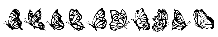 Butterfly Doodles Font OTHER CHARS