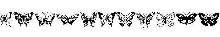 Butterfly Doodles Font LOWERCASE