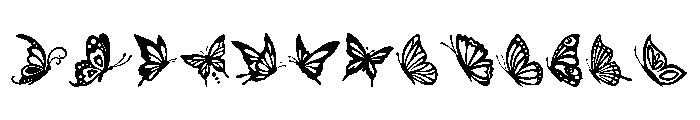 Butterfly Flying FONT