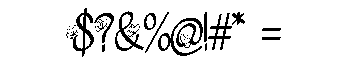 Butterfly Fonts Font OTHER CHARS