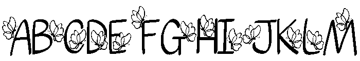 Butterfly Fonts Font UPPERCASE