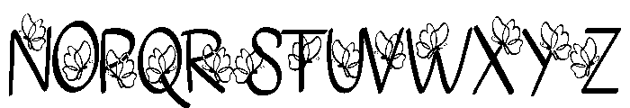 Butterfly Fonts Font UPPERCASE