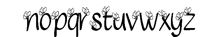 Butterfly Fonts Font LOWERCASE