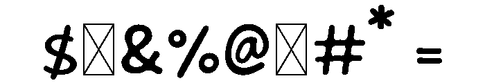 Butterfly Kisses Font OTHER CHARS