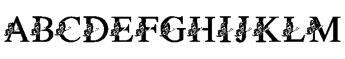 Butterfly Vintage Font UPPERCASE
