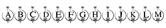 Butterfly and Lotus FONT