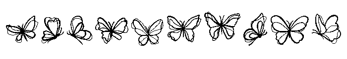 Butterfly minimal Font OTHER CHARS