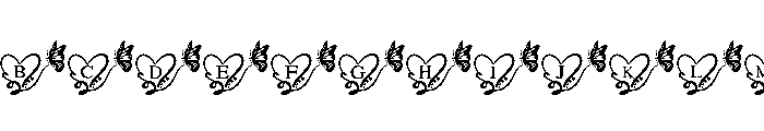 Butterfly of love FONT