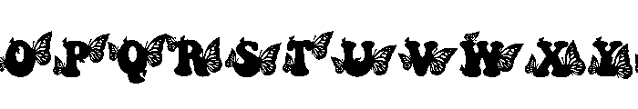 Butterfly retro Font UPPERCASE