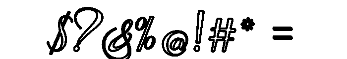 ButterflyOutline Font OTHER CHARS