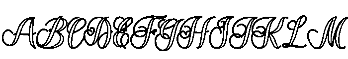 ButterflyOutline Font UPPERCASE