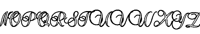 ButterflyOutline Font UPPERCASE