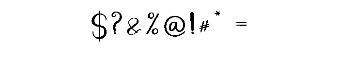 Buttom Font OTHER CHARS