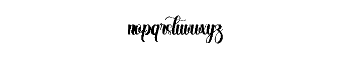 Buttom Font LOWERCASE