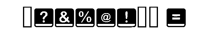 Button Style Regular Font OTHER CHARS