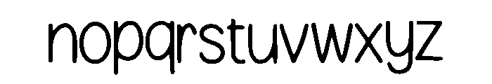 Butuji Font LOWERCASE