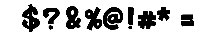 Buzzword Marker Bold Font OTHER CHARS