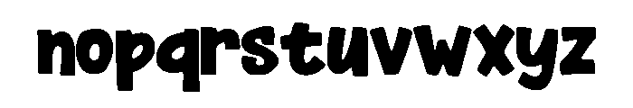 Buzzword Marker Bold Font LOWERCASE
