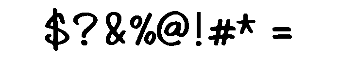 Buzzword Marker Regular Font OTHER CHARS