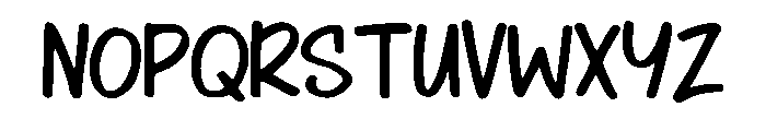 Buzzword Marker Regular Font UPPERCASE